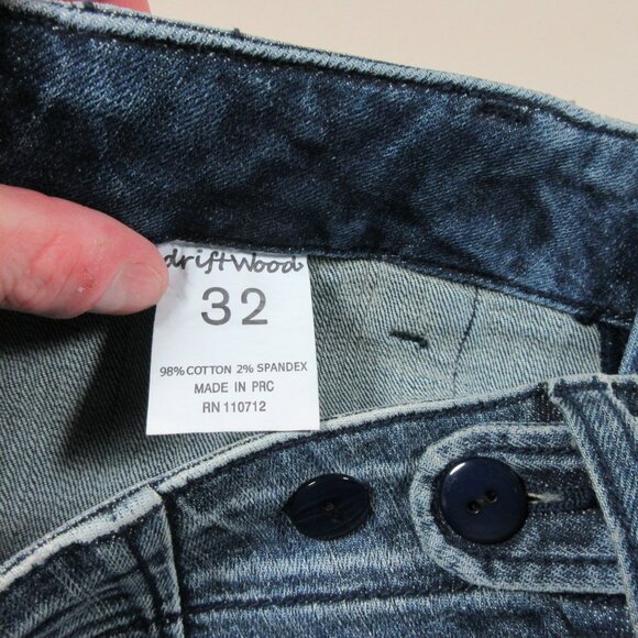 DRIFTWOOD Blue Straight Leg Jeans - Picture 5 of 8